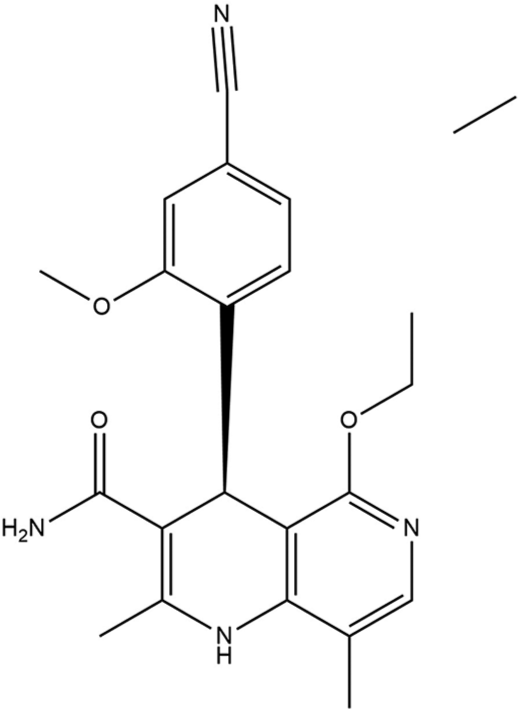 Structure of finerenone.